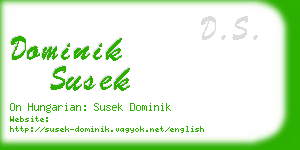 dominik susek business card